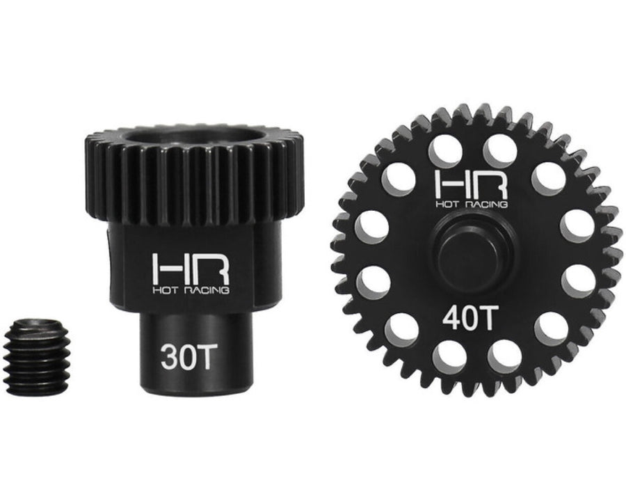Hot Racing SXTY4030T Steel 0.3 Module Transmission Gear Set for Axial SCX30