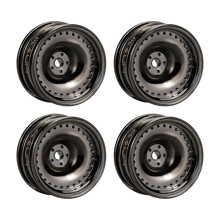 Hot Racing SXTY919H01 Black Chrome Brass Wheels, 9.3 g, for Axial SCX30