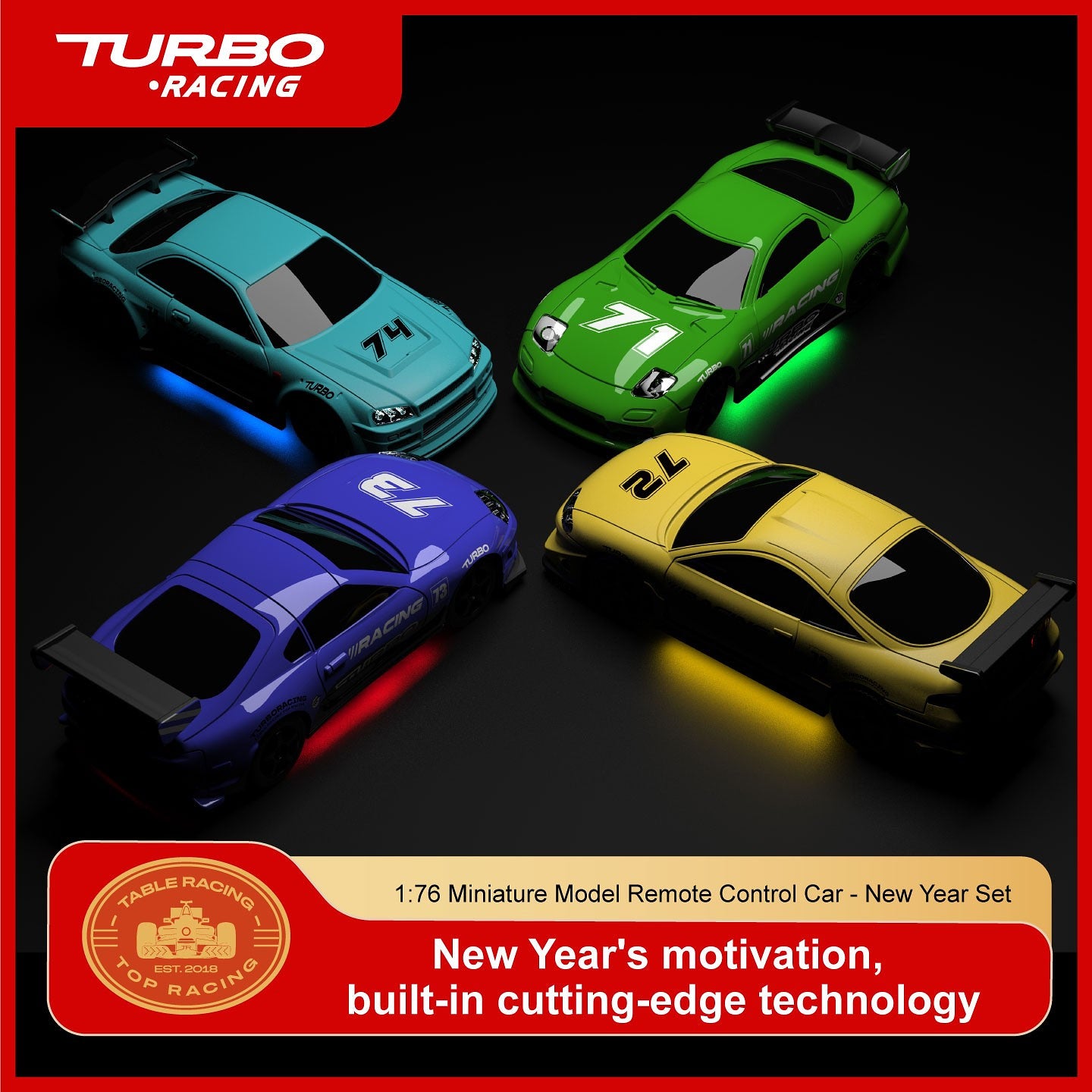 Turbo Racing 2026 New Year Limited Edition 1/76 Four-Car Set - detail 2