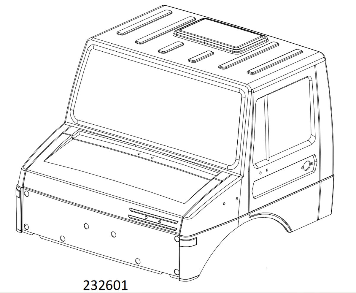 CROSSRC NT4 Unimog Silver Truck Bed Set CS-97401182