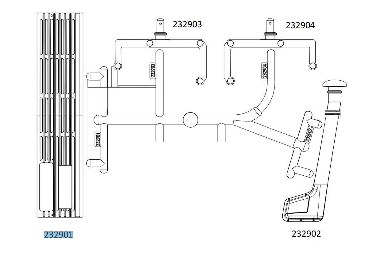 CROSSRC NT4 Unimog Silver Truck Bed Set CS-97401182