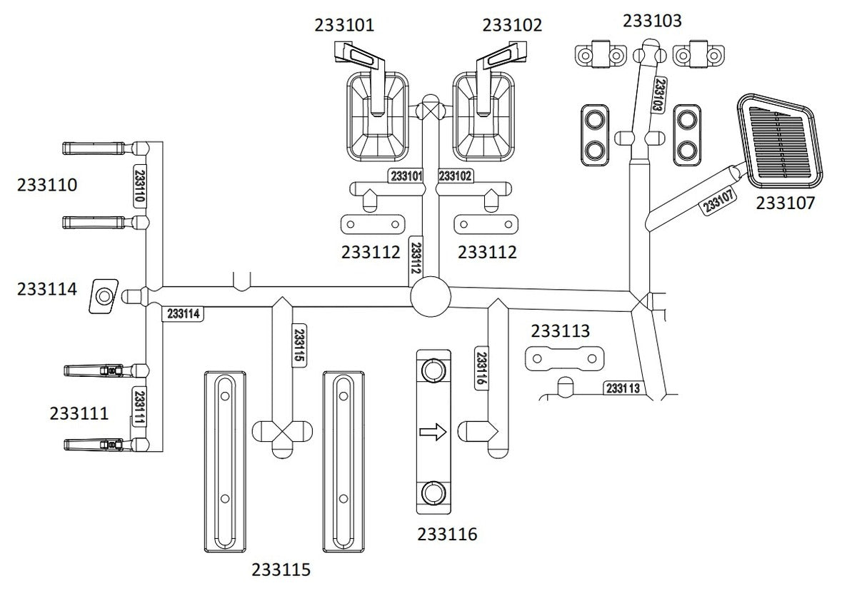 CROSSRC NT4 Unimog Silver Truck Bed Set CS-97401182