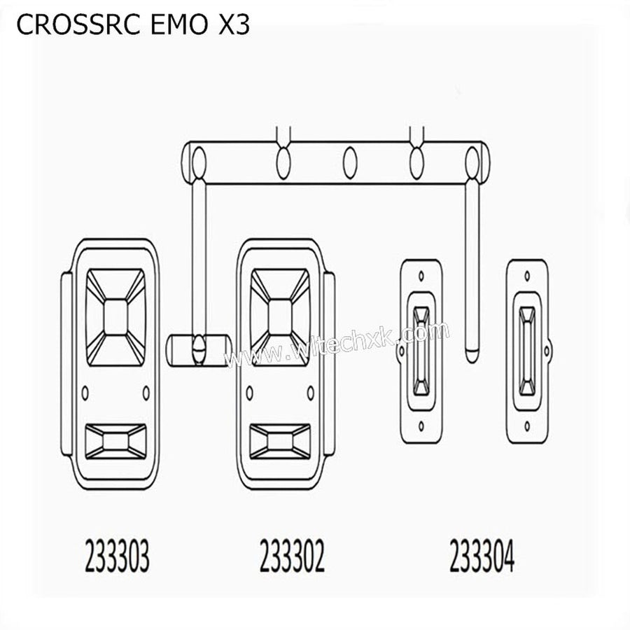 CROSSRC EMOX3 Big Tiger Light Housing Chrome CS-97401199