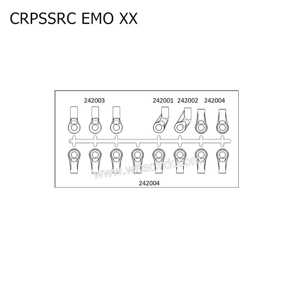 CROSSRC EMO XX Brushless Motor Adapterblock-Kit CS-97401521