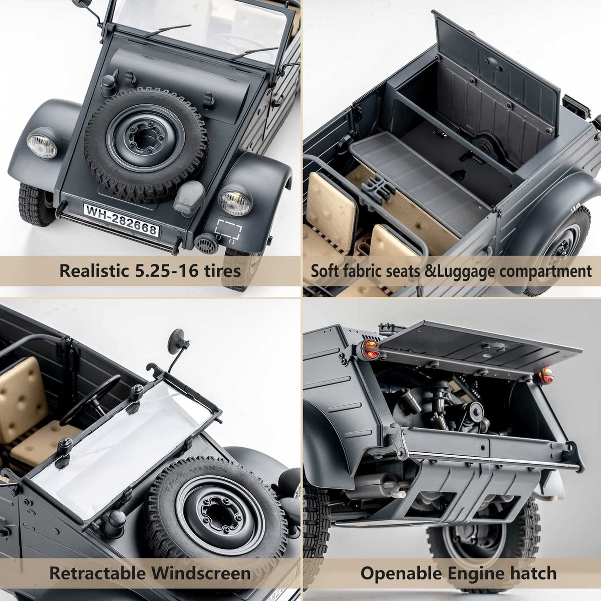 FMS Roc Hobby 1/12 Type 82 Kübelwagen RTR RC Fahrzeug