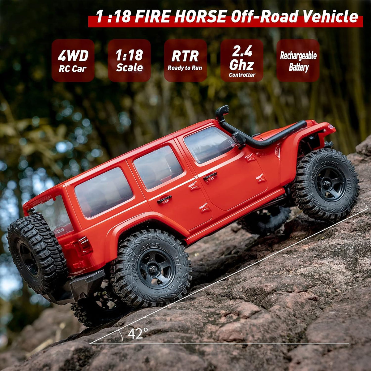 FMS 1/18 Scale Fire Horse RC Crawler RTR