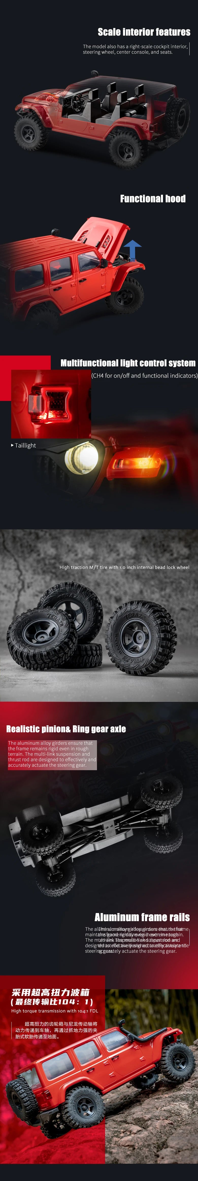 FMS 1/18 Scale Fire Horse RC Crawler RTR