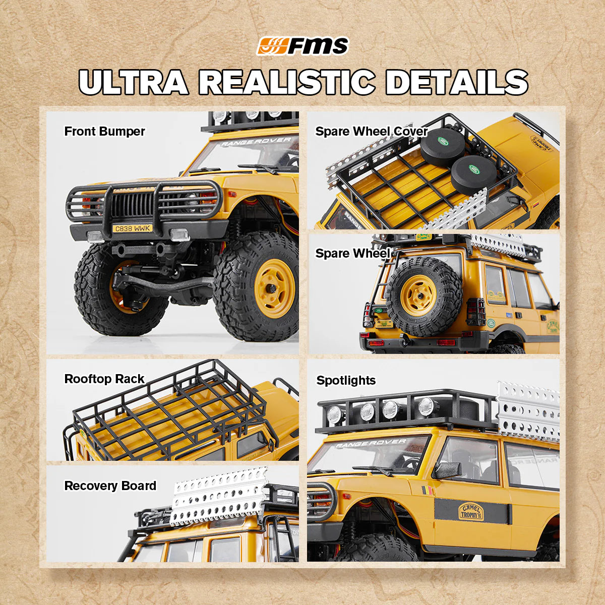 FMS FCX24M Land Rover 1/24 RC Crawler RTR