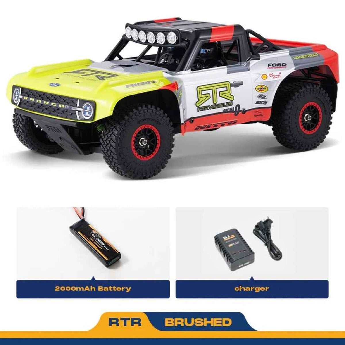 FMS 1/18 FSC18 Ford Bronco RTR EB Brushed