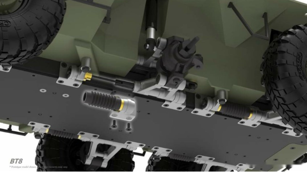 CROSSRC BT8 Rhino 8WD 1:12 RC Simuliertes Militärfahrzeug RC Radpanzer Amphibienmodell Spielzeug KIT/RTR