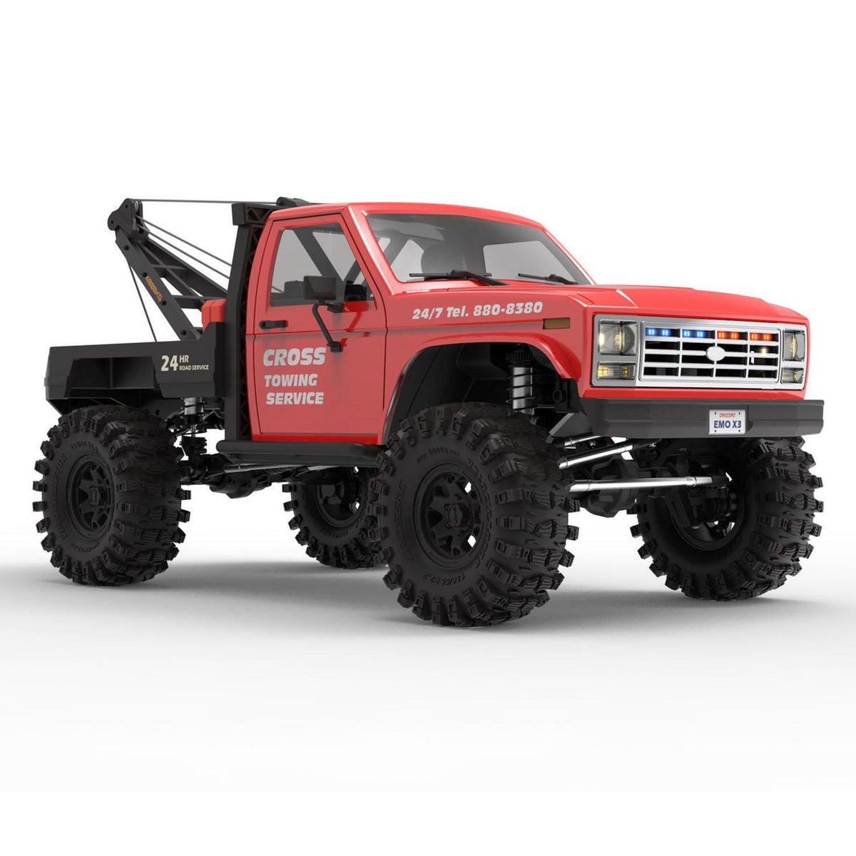 CROSSRC EMO X3 Northeastern Tigers 4WD RC Car 1:8 Climbing Crawler Off Road Rescue Vehicle