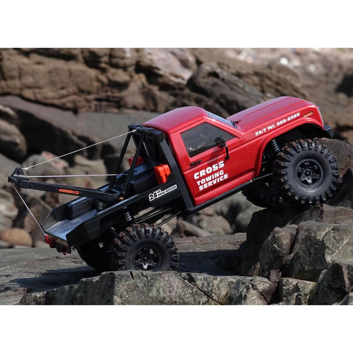 CROSSRC EMO X3 Northeastern Tigers 4WD RC Car 1:8 Climbing Crawler Off Road Rescue Vehicle
