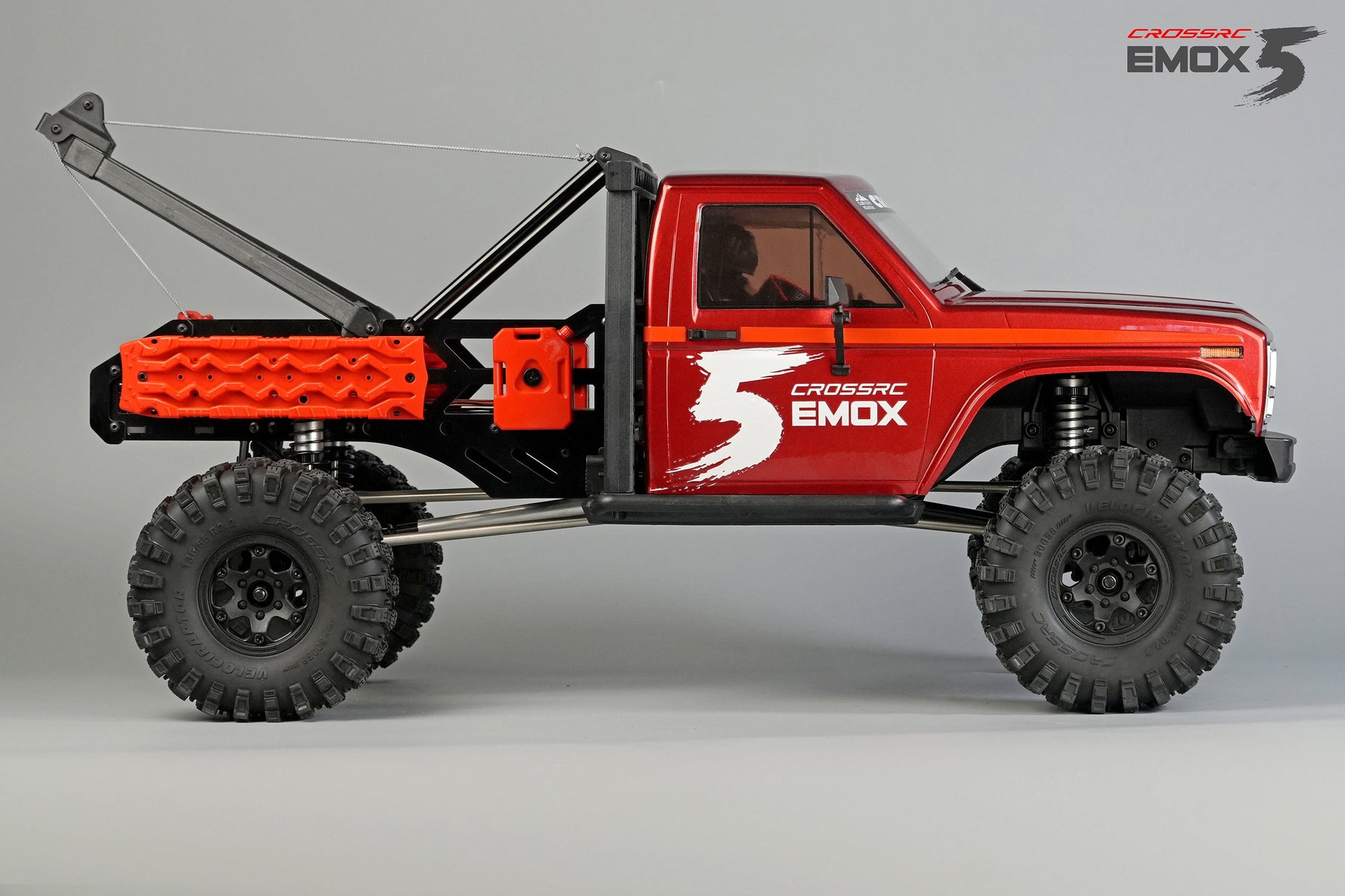 CROSSRC EMO X5 4WD RC Car 1:8 Road Rescue Vehicle Climbing Crawler Off Road Vehicle RTR