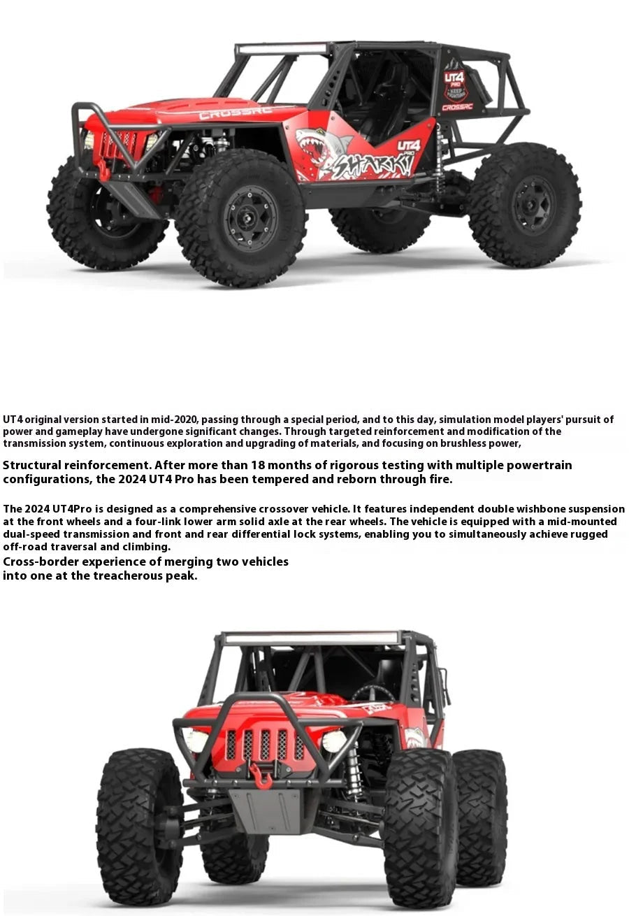 CROSSRC UT4 PRO Tiger Shark 1:7 RC Kletterauto Crossover Hochgeschwindigkeits-Offroad-Fahrzeug