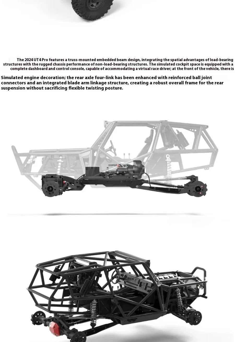 CROSSRC UT4 PRO Tiger Shark 1:7 RC Kletterauto Crossover Hochgeschwindigkeits-Offroad-Fahrzeug