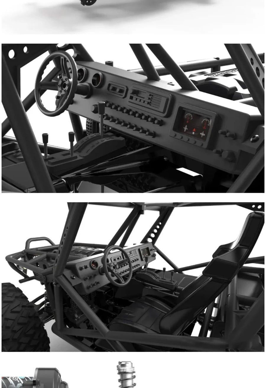 CROSSRC UT4 PRO Tiger Shark 1:7 RC Kletterauto Crossover Hochgeschwindigkeits-Offroad-Fahrzeug