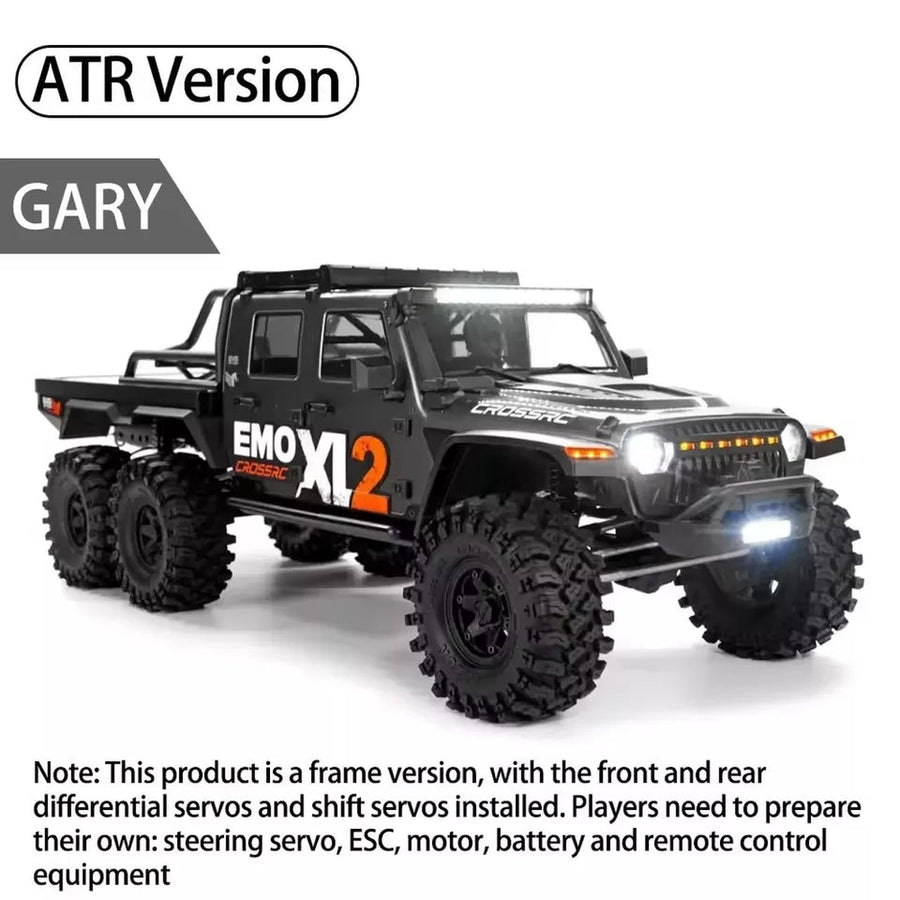 CROSSRC EMO XL2 Big Mustang 6x6 6WD RC Crawler Car 1:8 Differential Lock Off Road Climbing Vehicles