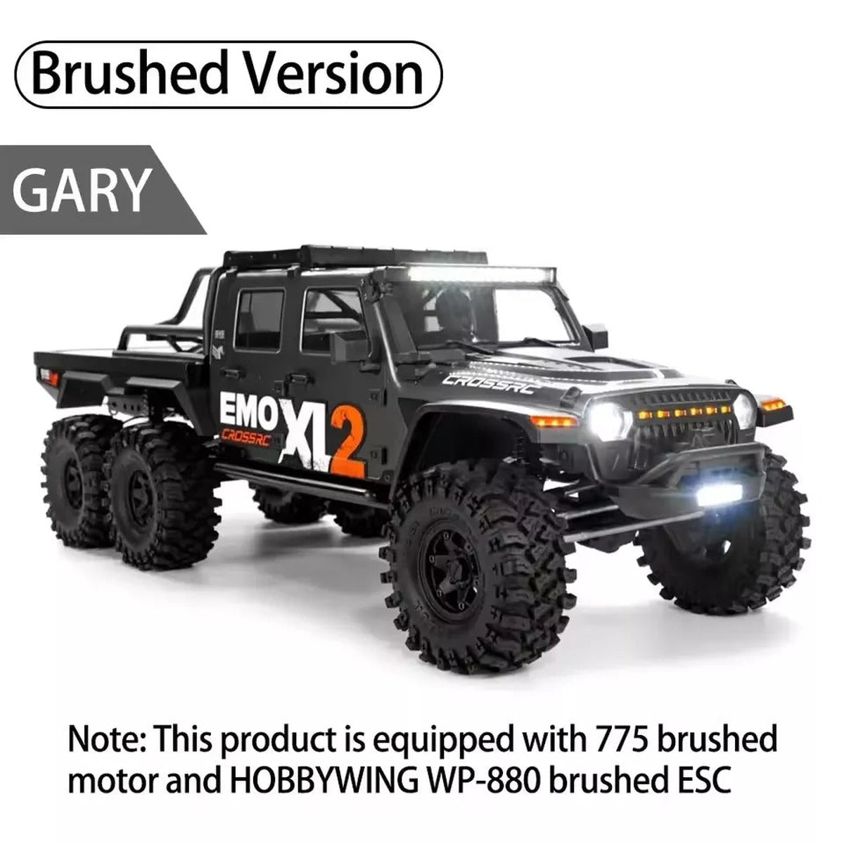 CROSSRC EMO XL2 Big Mustang 6x6 6WD RC Crawler Car 1:8 Differentialsperre Offroad Kletterfahrzeuge