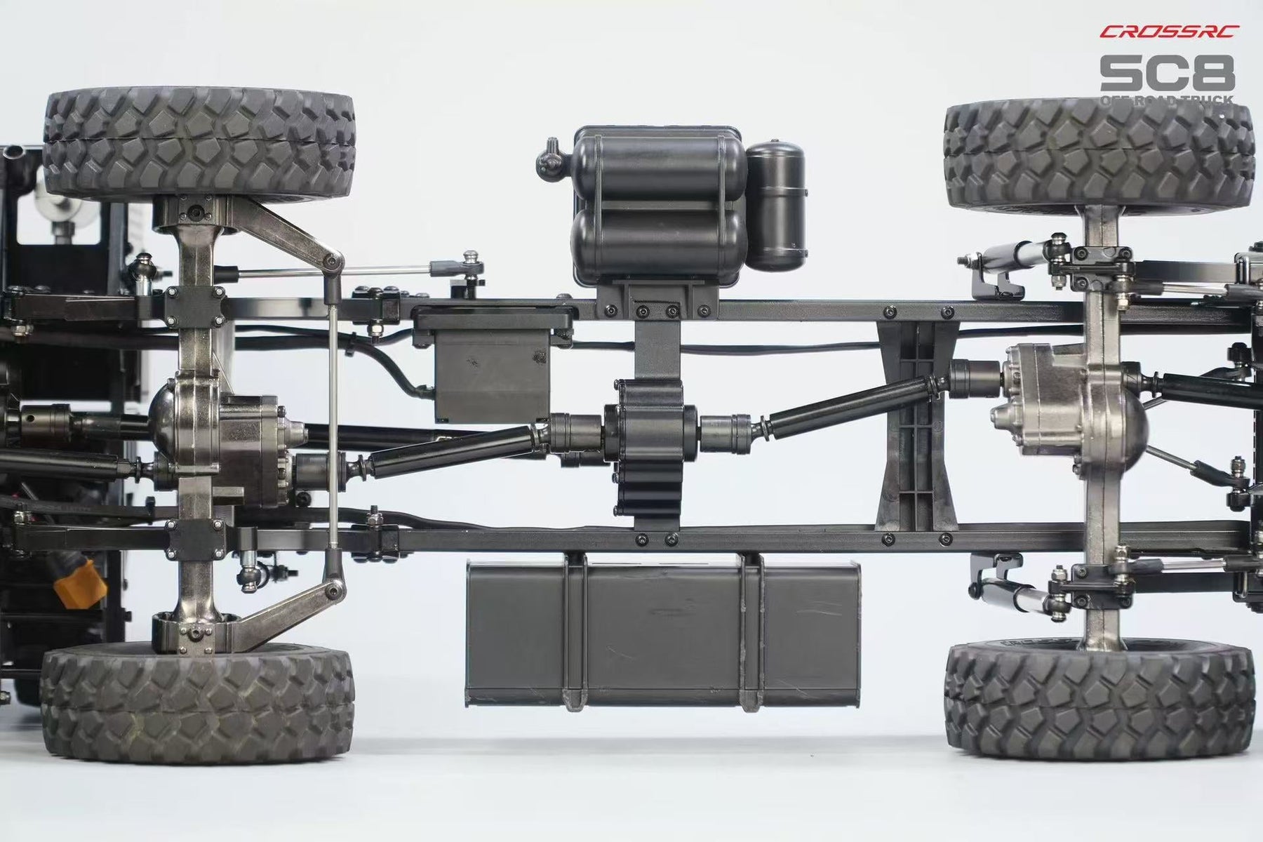 CROSSRC SC8 Metallversion 1:12 RC Militär-LKW 8X8 RC-Auto Duale Vorderachsenlenkung Simulation Offroad-Fahrzeug KIT/RTR