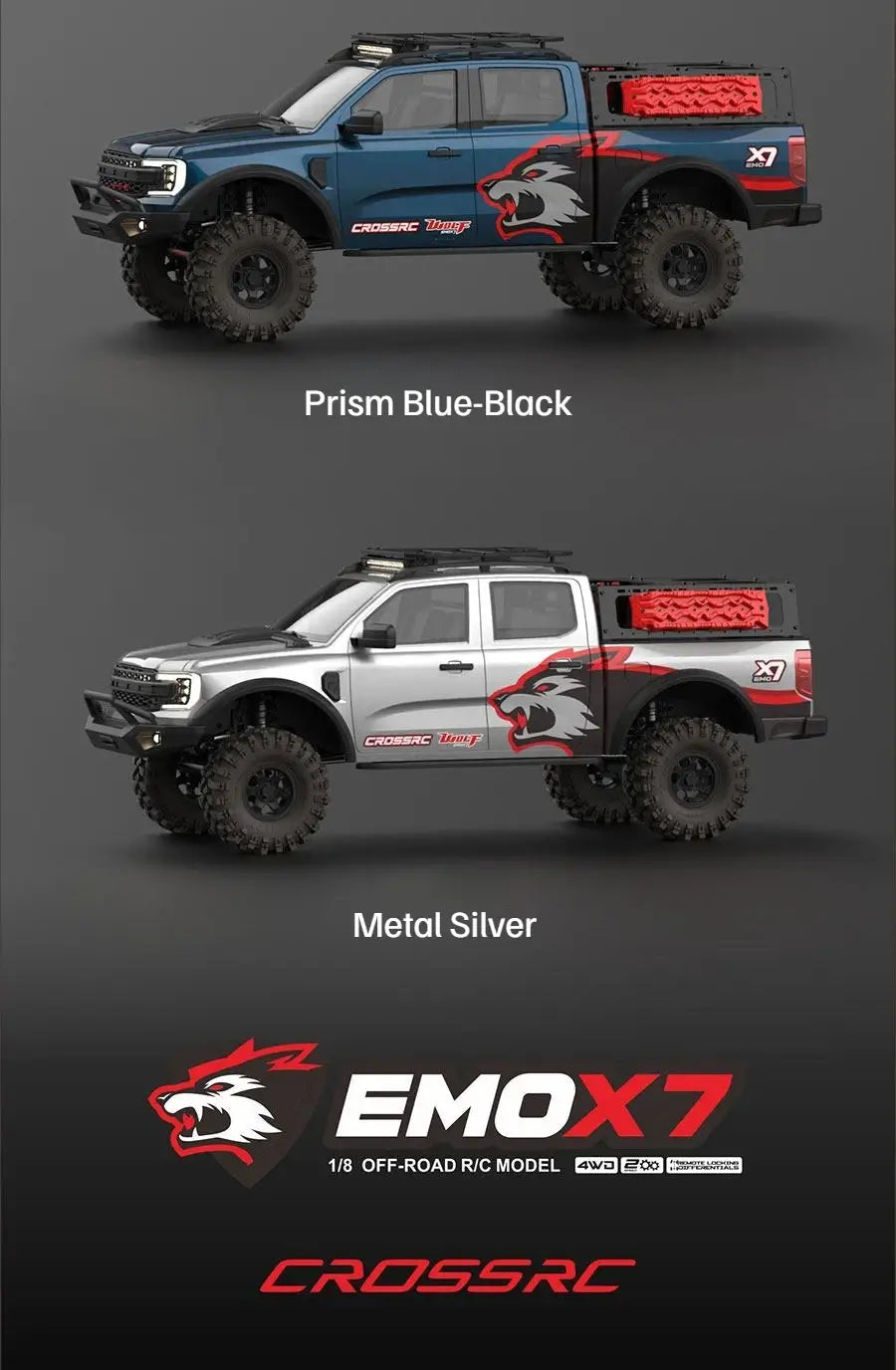 CROSSRC EMO X7 Big Bad Wolf XL4 RC Rock Crawler Trail Truck