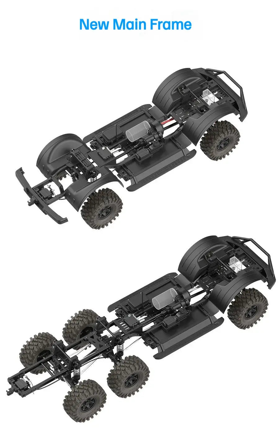CROSSRC EMO X7 Big Bad Wolf XL4 RC Rock Crawler Trail Truck
