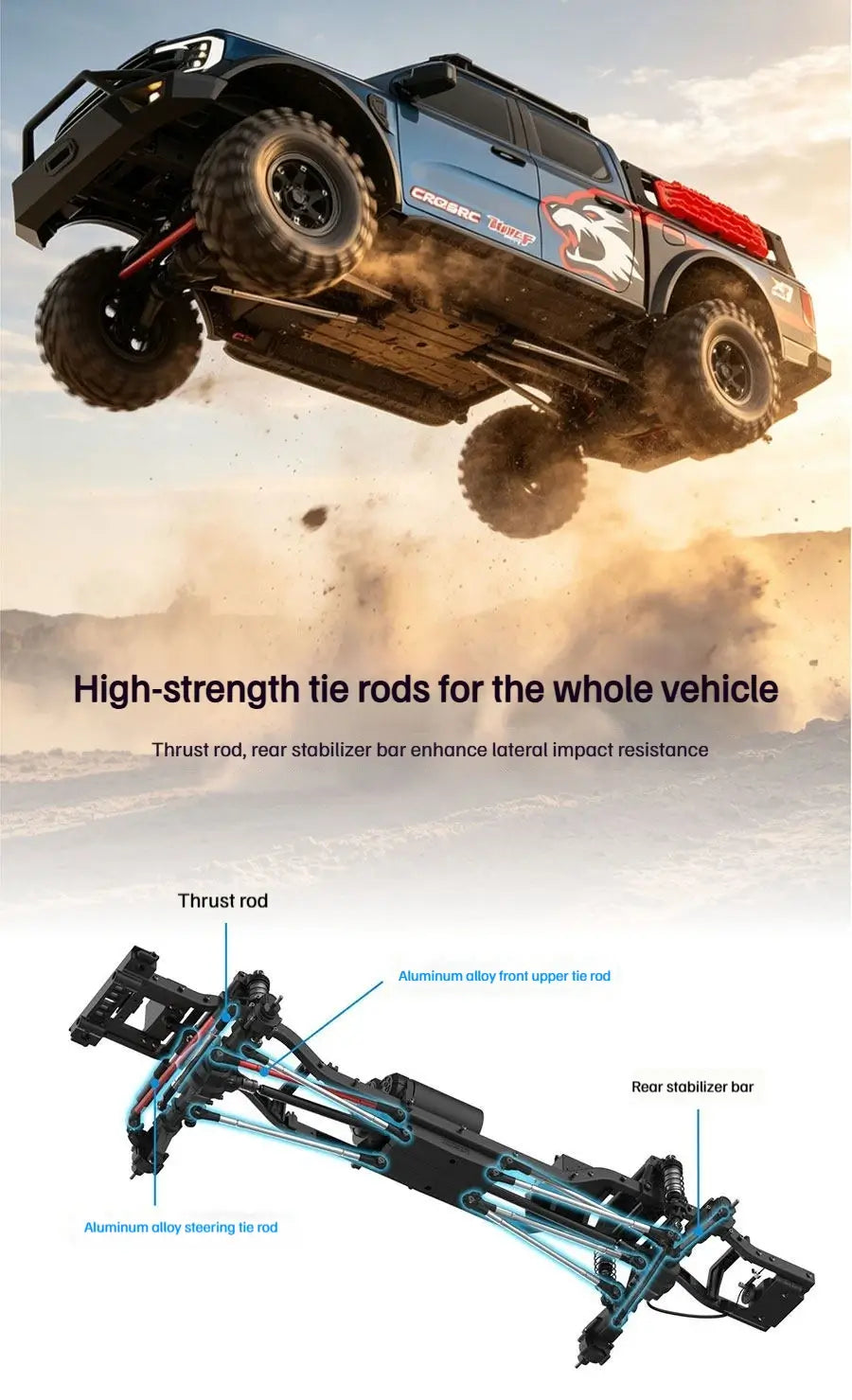 CROSSRC EMO X7 Big Bad Wolf XL4 RC Rock Crawler Trail Truck