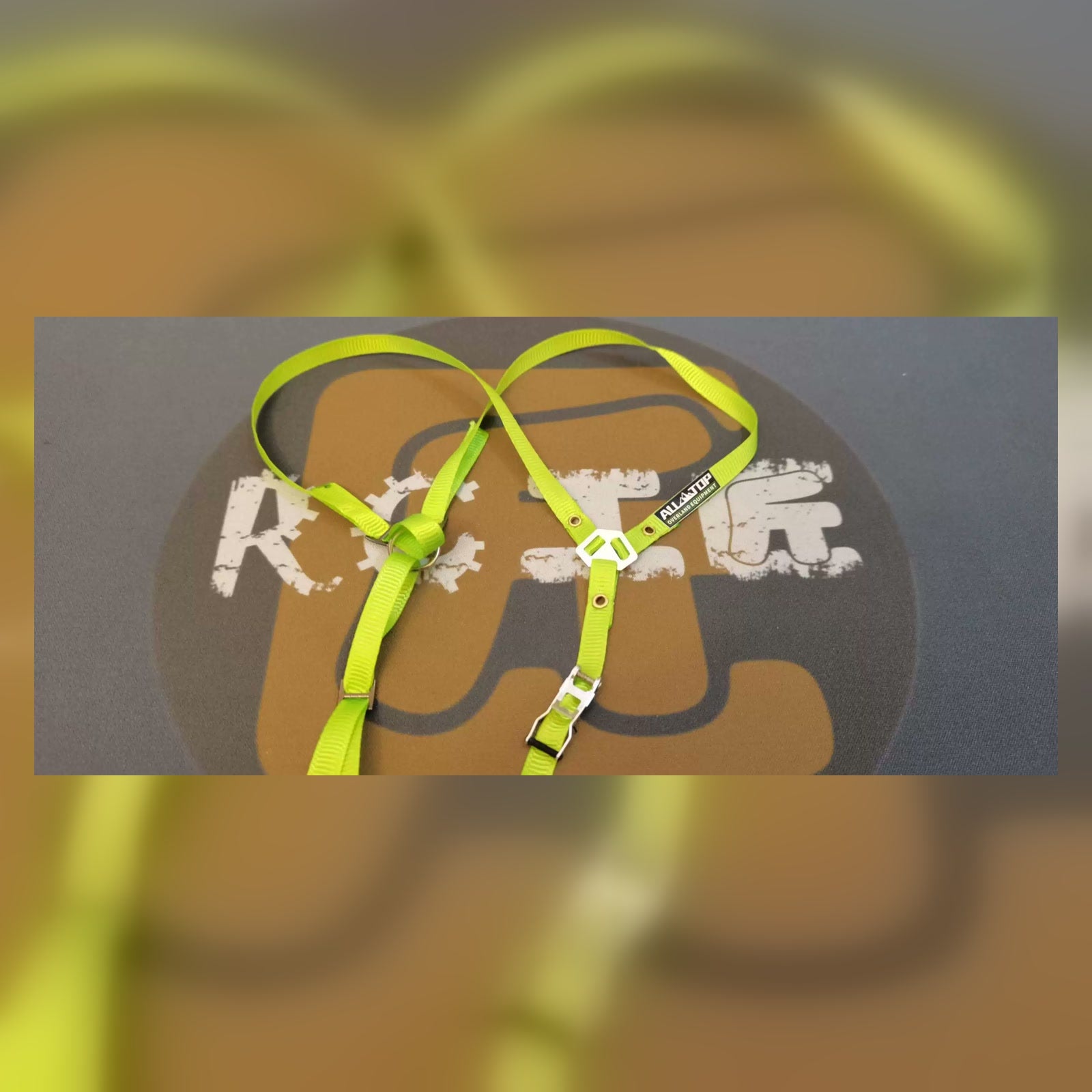 RC Craftsman 3-Point Spare Tire Tie-Down Strap - Fluorescent Green