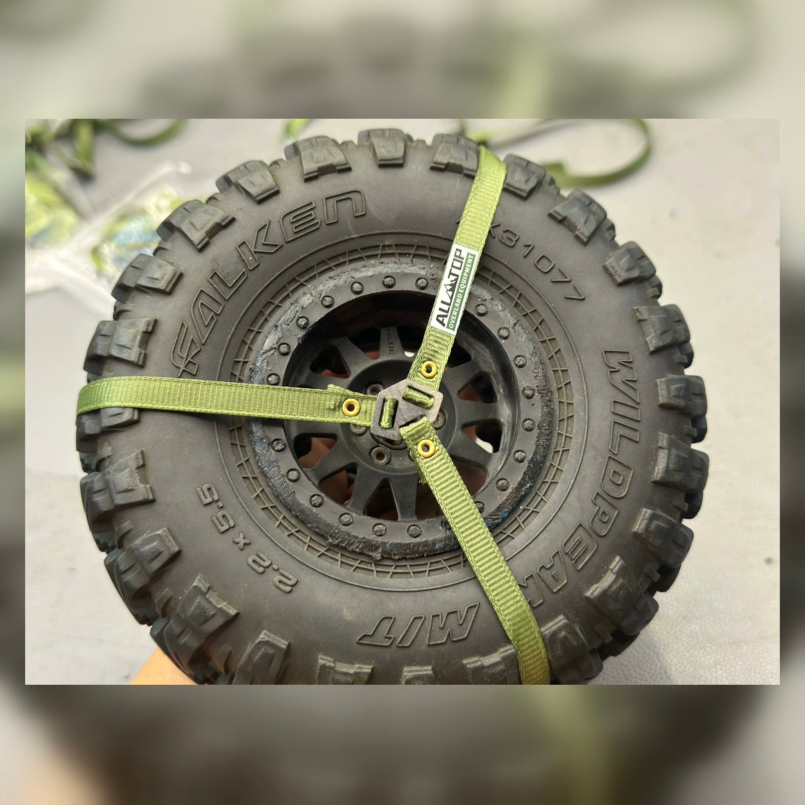 RC Craftsman 3-Point Spare Tire Tie-Down Strap - Military Green