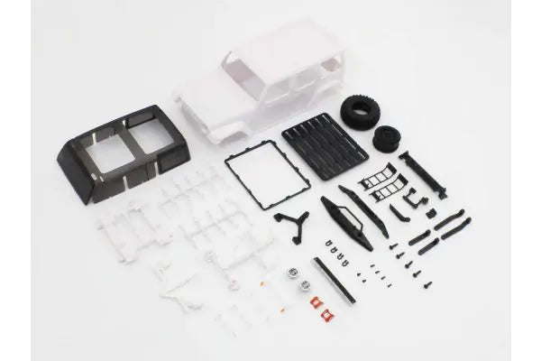 KYOSHO JEEP Wrangler Unlimited RUBICON w/Accessory White Body Set MXN07